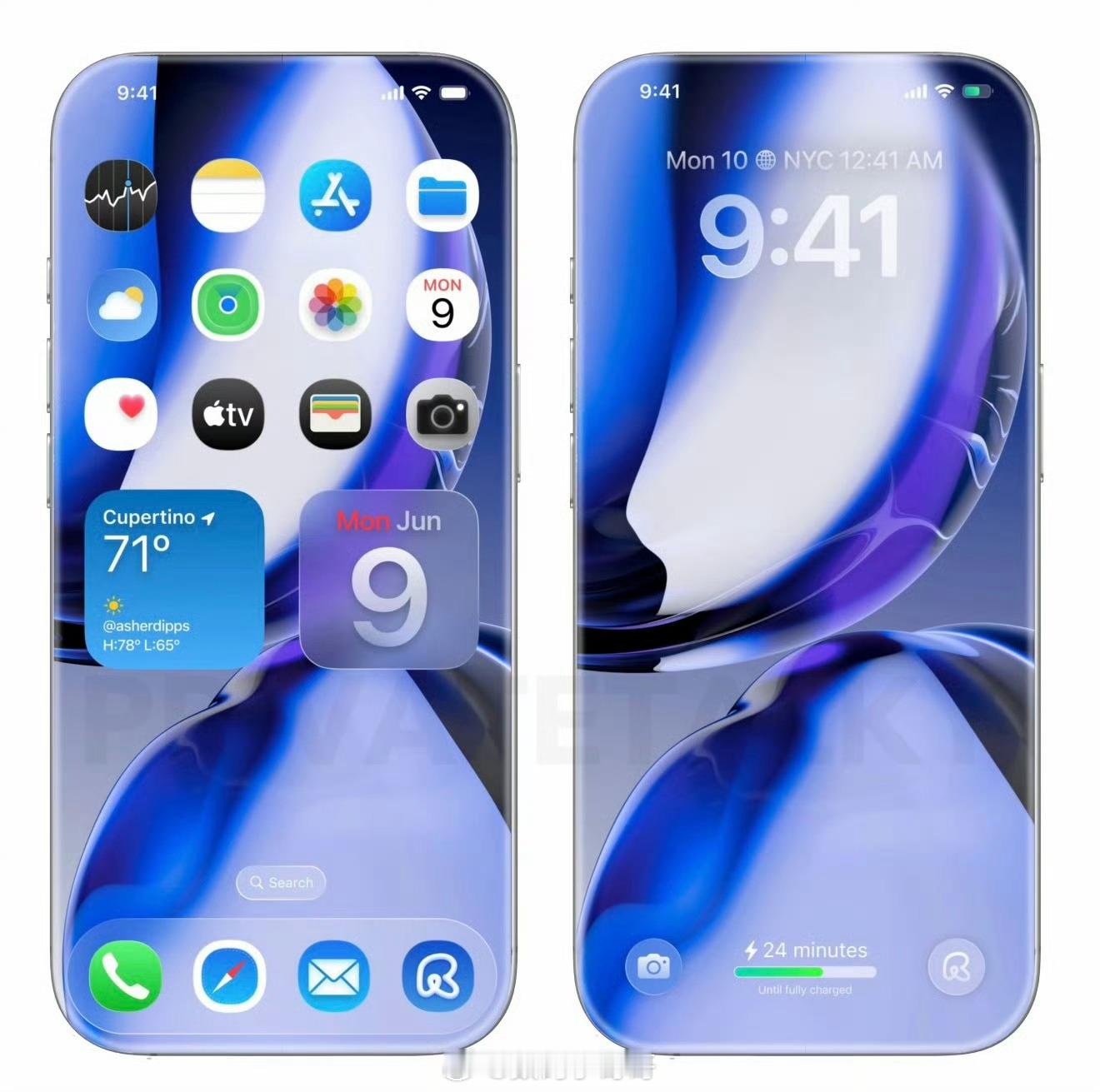 首款曲面iPhone还得是苹果，总能走出不一样的路子。眼看安卓阵营纷纷回归直屏设