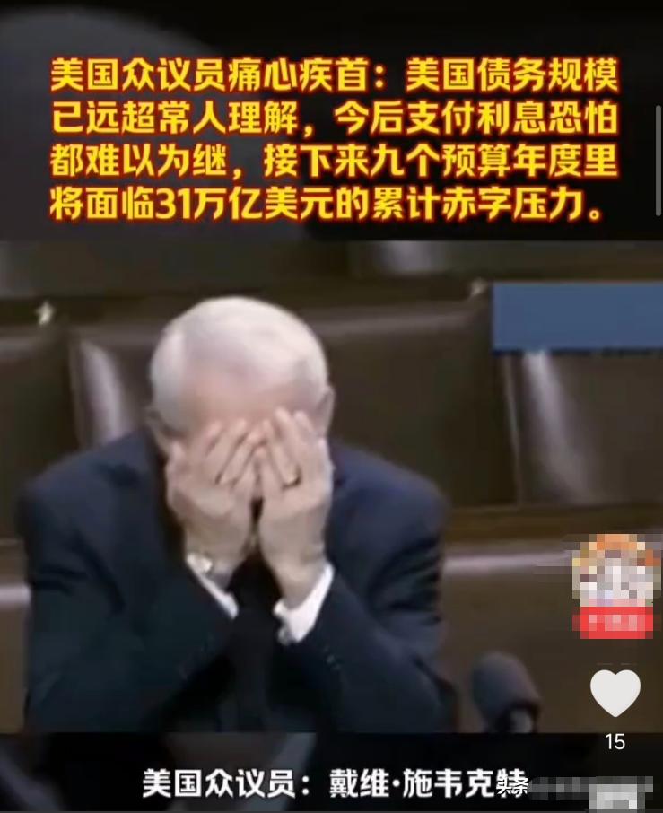 “一季度就借了5770亿美元，这样的借贷速度，这个国家到底还能撑多久？”美国多位