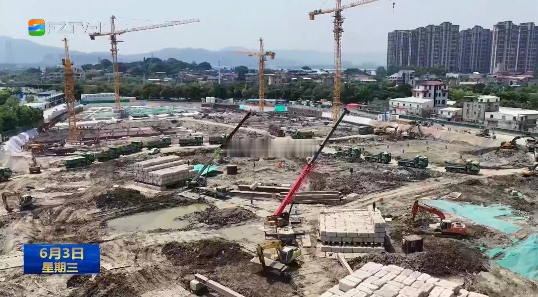 建设中的福州市第二总医院三江口院区项目建成后将有效补齐片区三甲综合医院短板