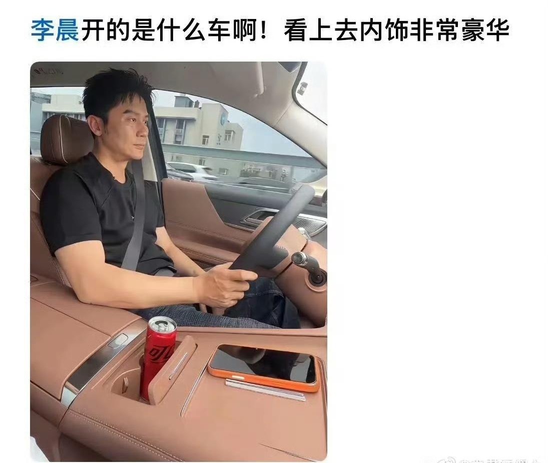 李晨开的是什么车啊，看起来内部好豪华 