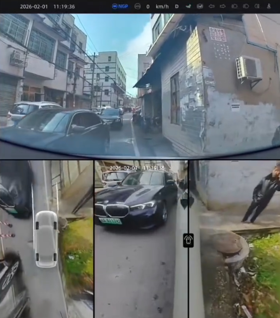 这两天看各种小鹏第二代VLA的小视频看麻了，像图中这种极限窄路，都不能说是媲美人