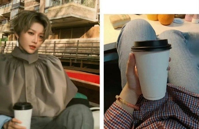 刘雨昕肯迪文百年大秀给粉丝逆应援了奶茶，特别好的昕昕