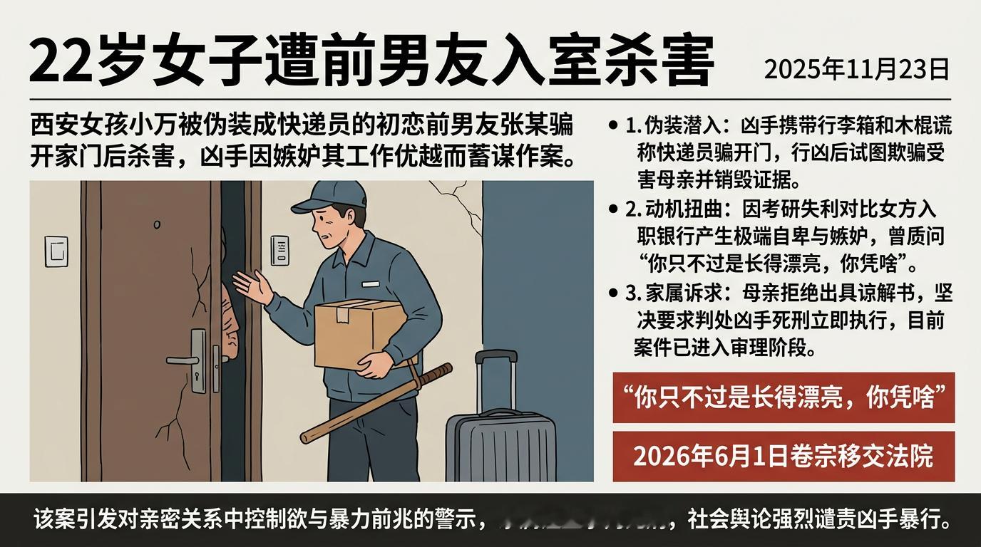 22岁女生被初恋前男友上门杀害，看完真的揪心女生刚毕业入职银行，人生正要起步，却
