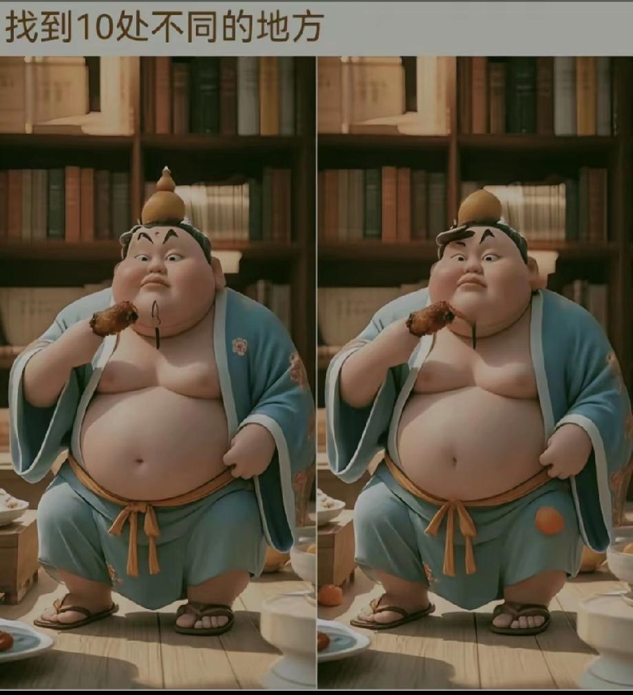 就这张图，90%的人找不到5处不同！敢不敢来挑战？评论区晒你的进度！