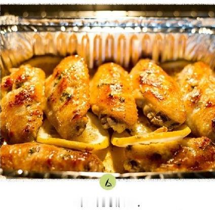 酥香可口的柠檬薄荷黄油鸡翅，边看边口水流~我的宝藏食谱