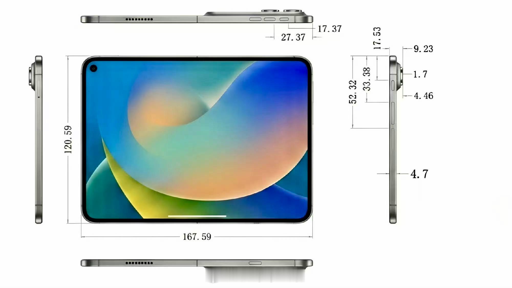 苹果第一款折叠屏手机 iPhone Fold 特别薄：展开后只有 4.7 毫米厚