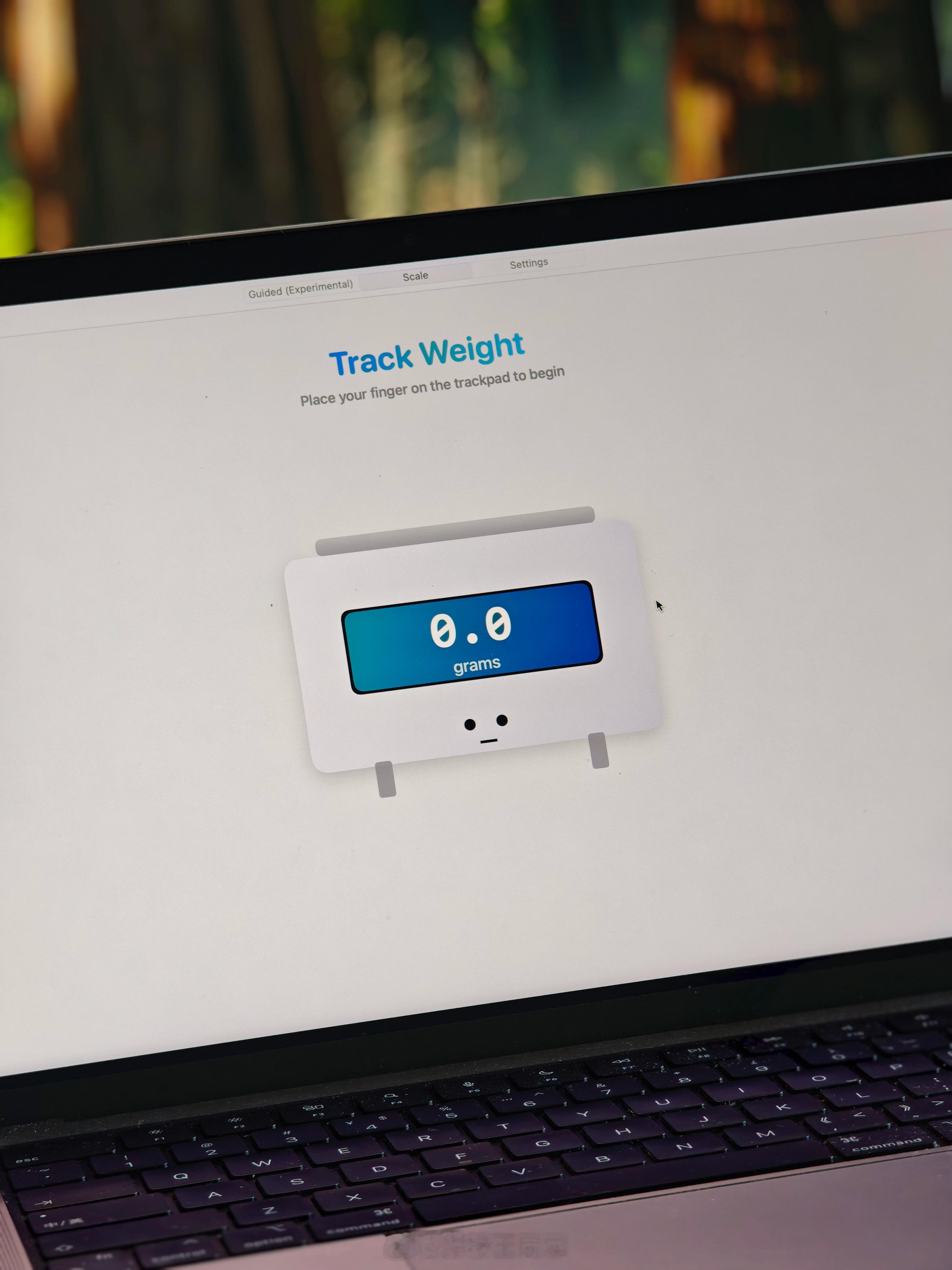 你们一定不知道MacBook的触控板也可以当称用🤔 ​​​