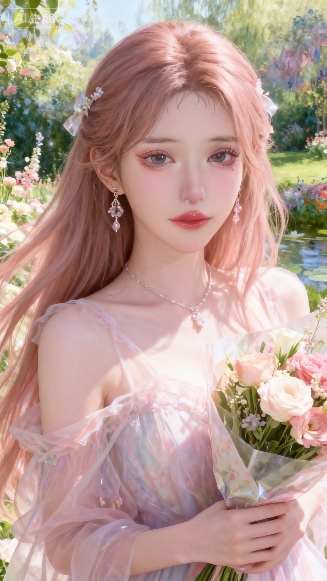 🌸 藏在花海深处的温柔时光，治愈所有不开心
 
风穿过开满鲜花的小径，把阳光揉