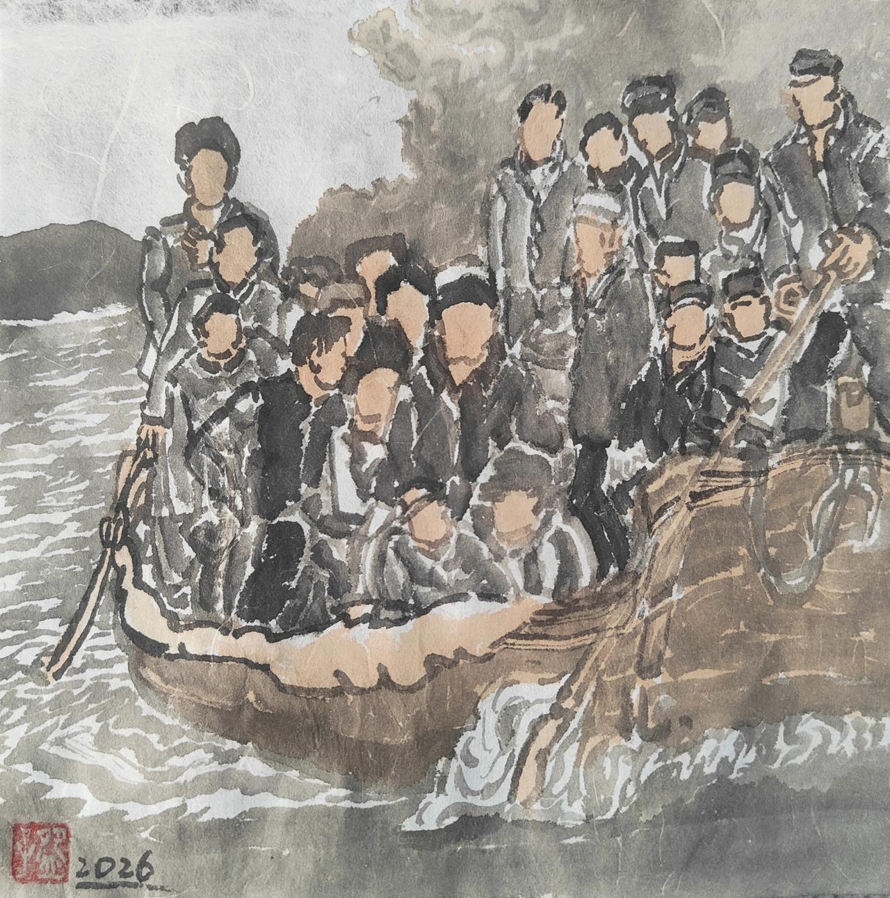 碗子的纸片水墨《时光系列No1》