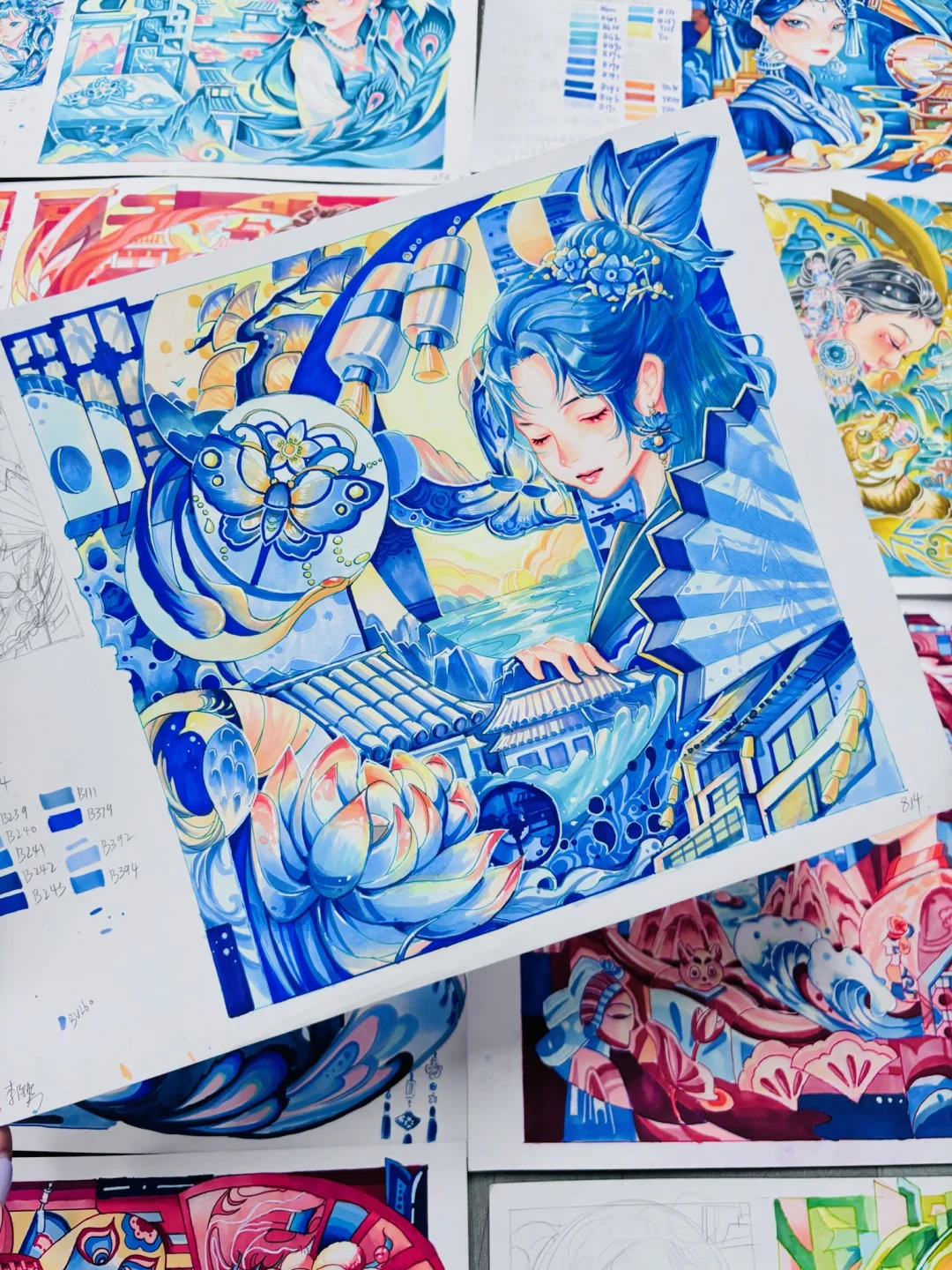 钴蓝带点黄，考场王中王🔵