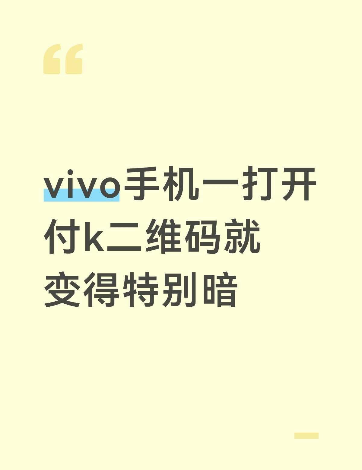 问题如图
无论是zfb还是vx都是打开付k二维码就变暗，在外面支付都经常扫不出来