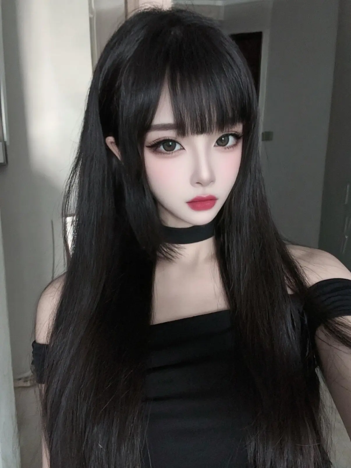 轻亚少女 拿捏清冷破碎感 纯欲黑长直 甜御御御 冷淡系风格
