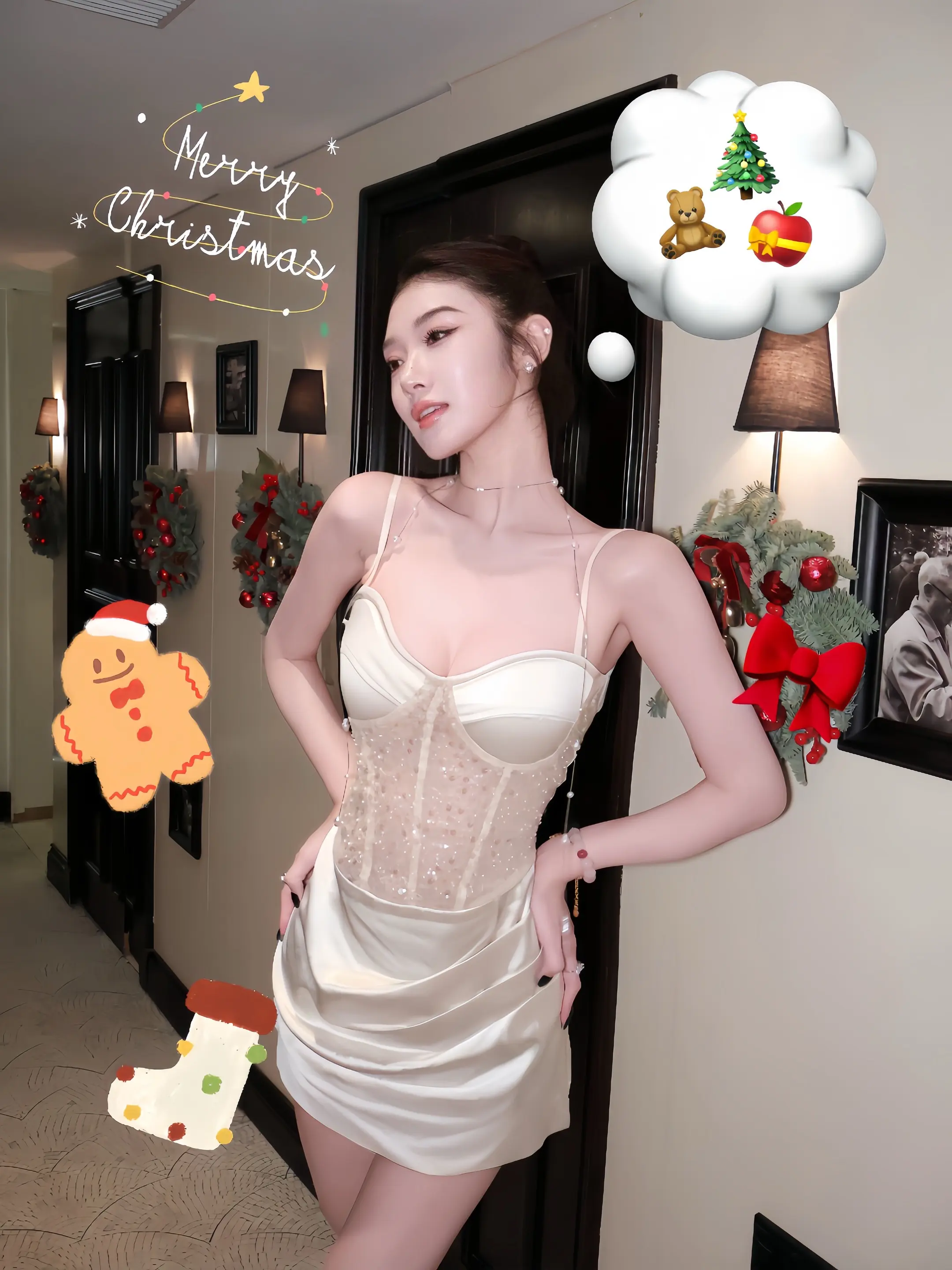 圣诞老人 我今年的愿望还是做个幸福的人。 🎅🎄🍎🏹