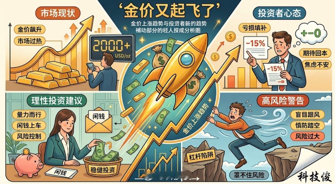 金价又起飞了又要起飞了嘛，我现在不求大涨只要能把之前亏的填补回来就行了，没有闲钱
