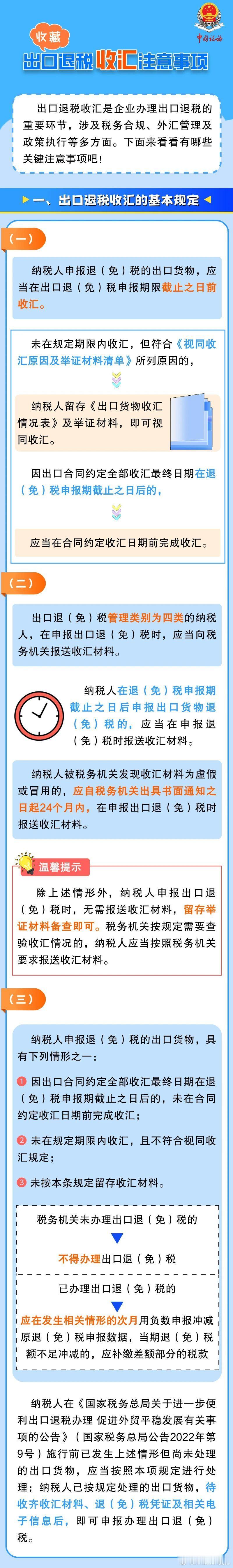 出口退税收汇注意事项⚠️官媒！ 