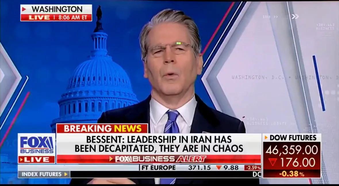 算盘打得精： 美国财长打算动用滞留海上的、原本应运往中国的伊朗石油。

贝森特3