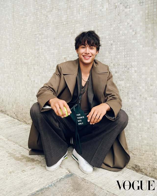 朱锴泓Kai Thompson登港版VOGUE，网球选手就是很时髦！这颜值身材很