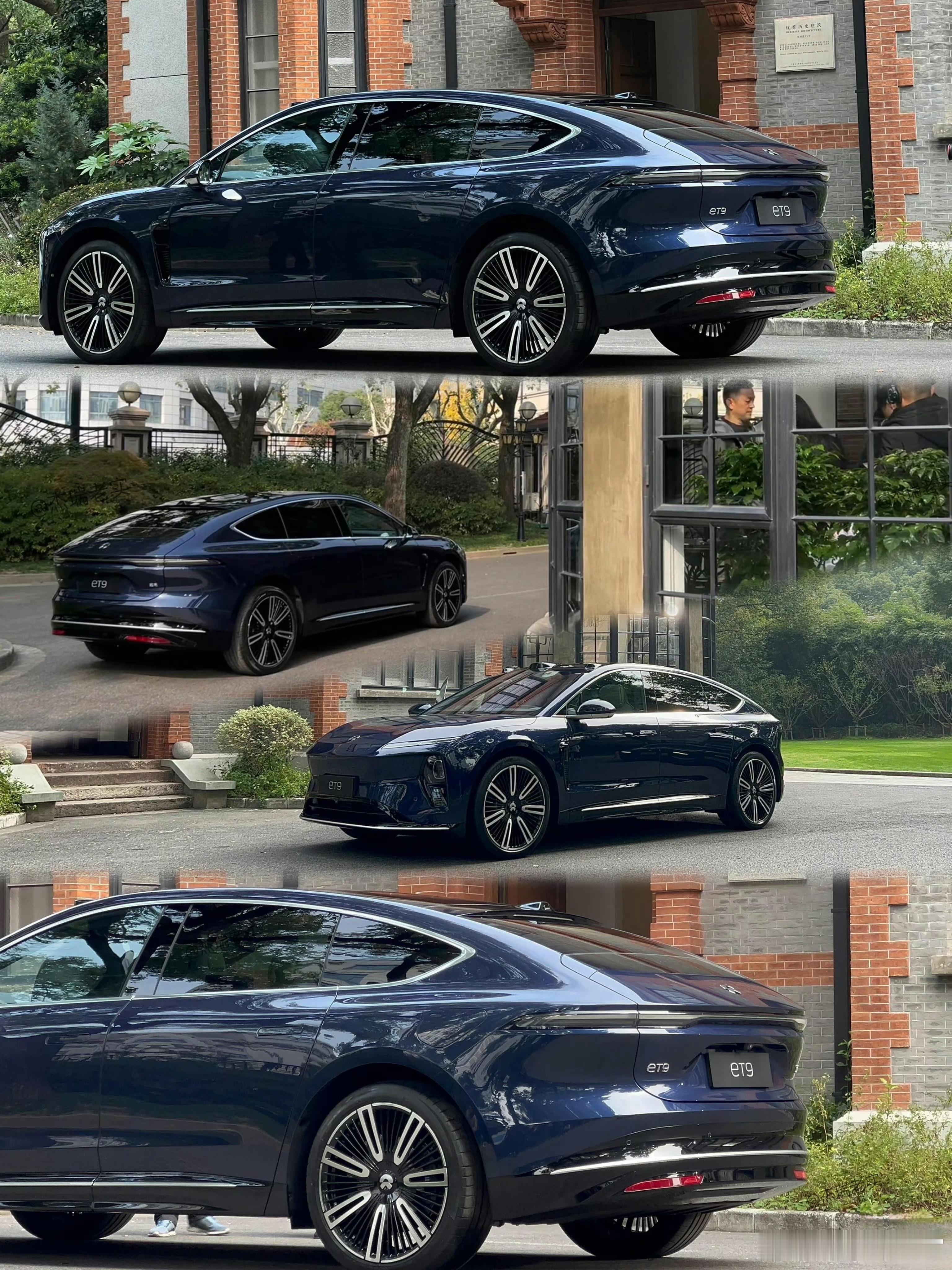 蔚来ET9实车也曝光了，我感觉这不像是轿车啊，车身挺厚，又有点SUV的意思，底盘