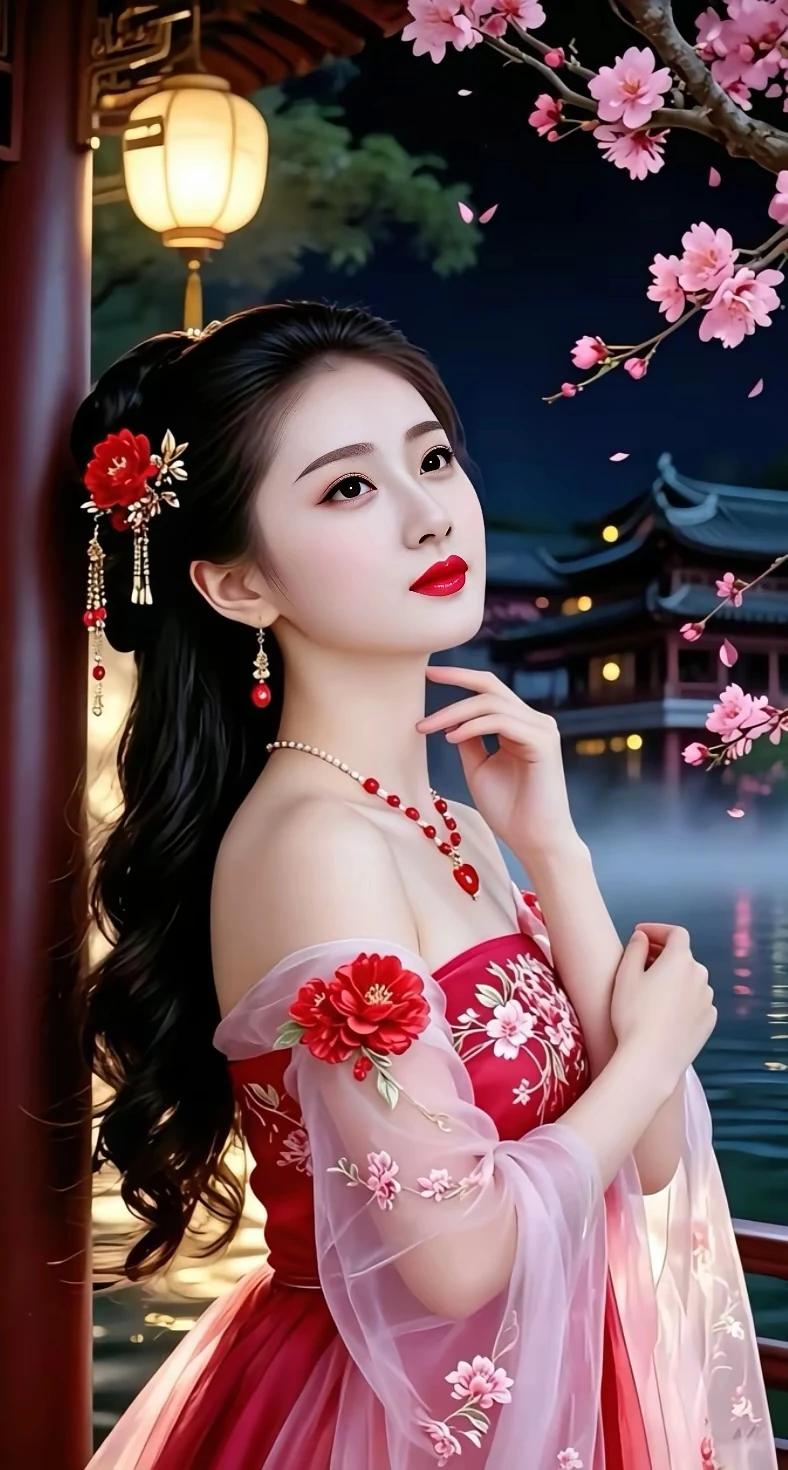 傍晚读到这副联，
上联“盼君一语胜春色”，
下联“千金半阙情更浓”，
充满了诗意