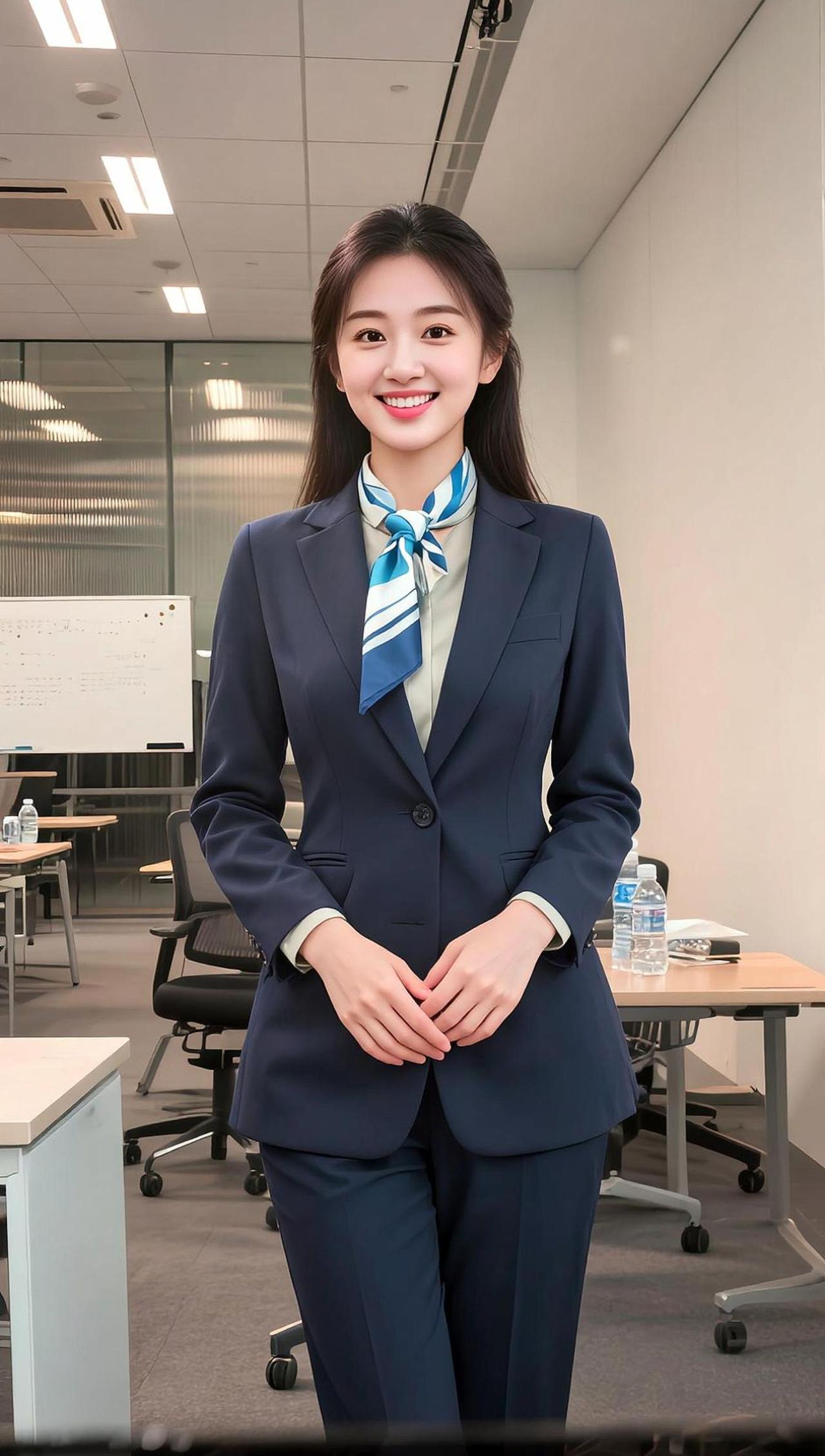 AI微笑职业照 抖音ai创作 随性穿搭 现代风格