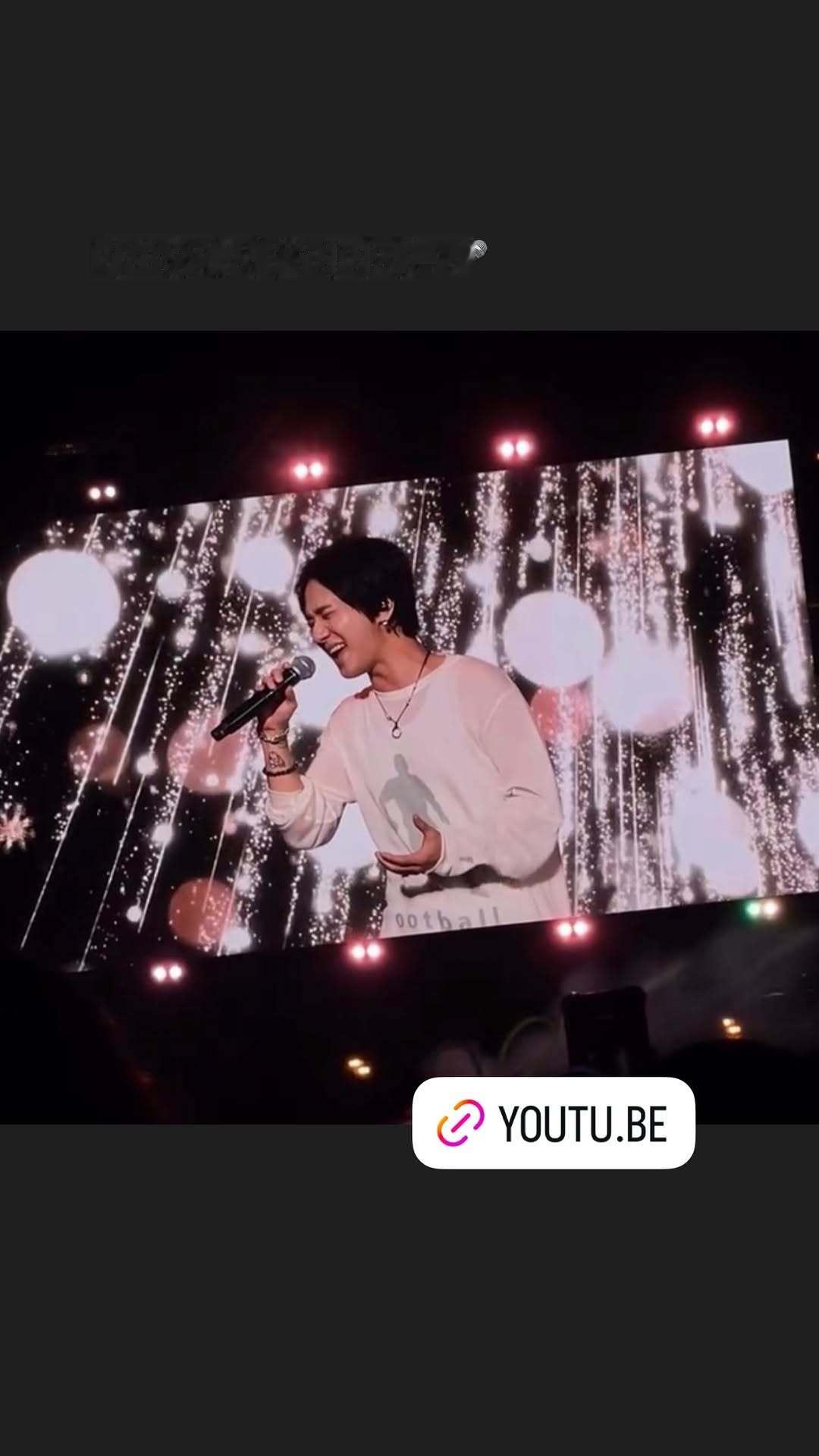 “CB百蓝_。260706金钟云 ins story更新：在高雄回响的🎤 