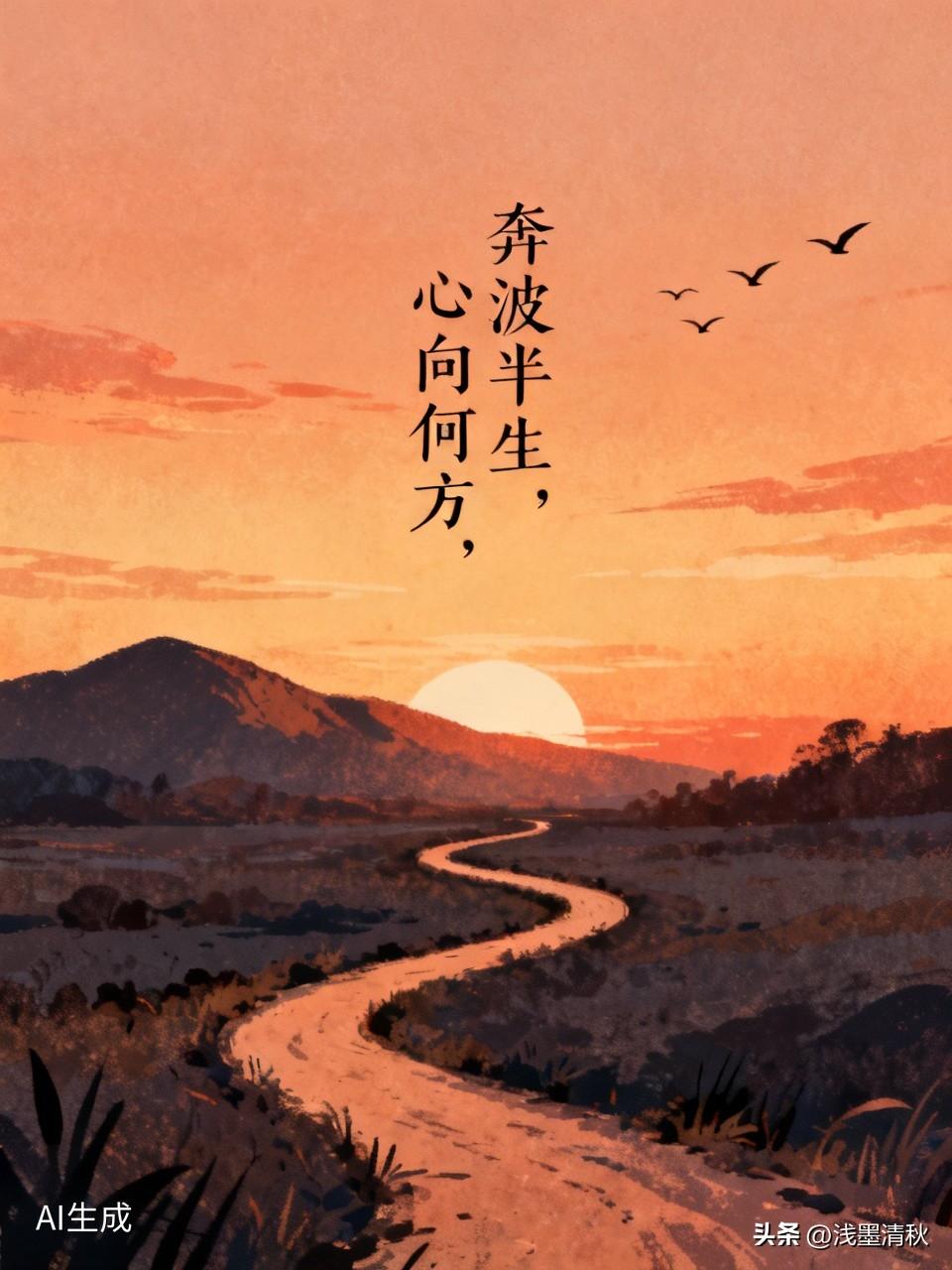 旁人看我终日奔波，实则骨子里藏着惰性。偶尔拼尽全力，到头来依旧平平淡淡，一事无成