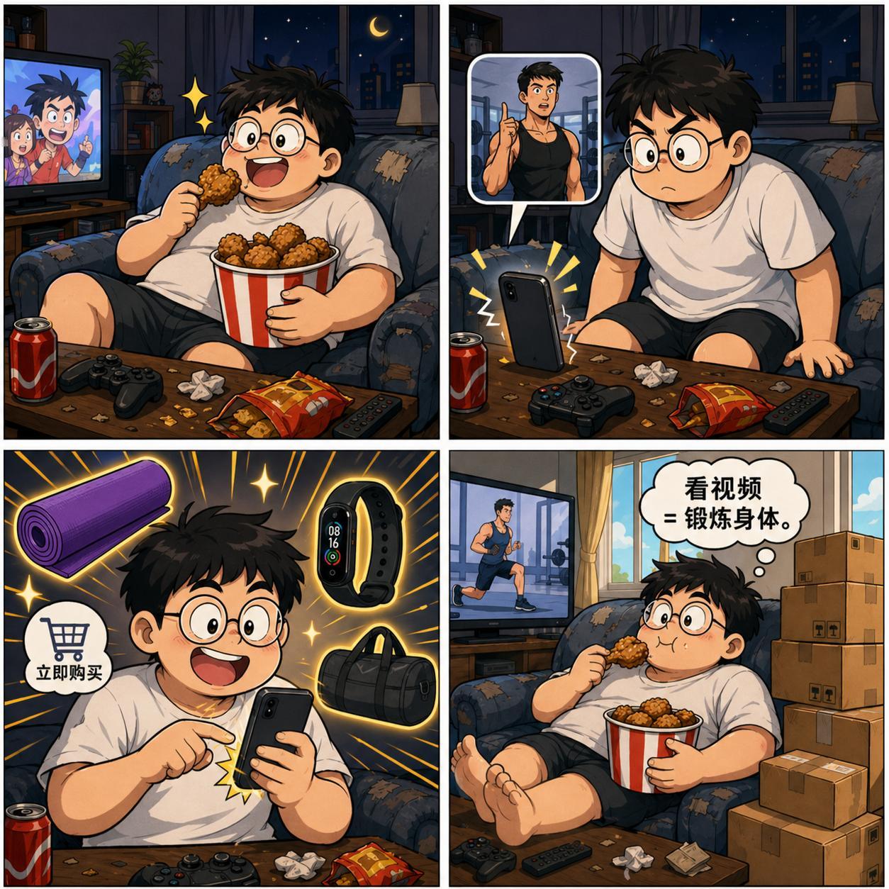 当代年轻人的矛盾健身