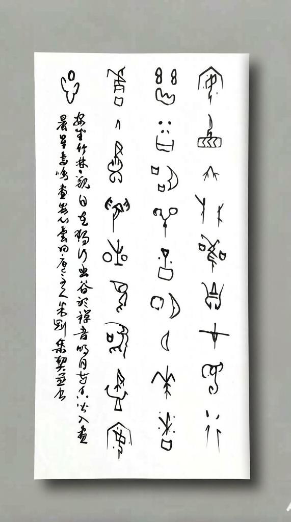 米刚甲骨文作品