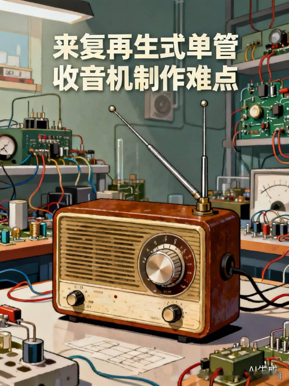 过去，在业余无线电制作里，来复再生式单管收音机的再生功能相对容易制作成功。然而，