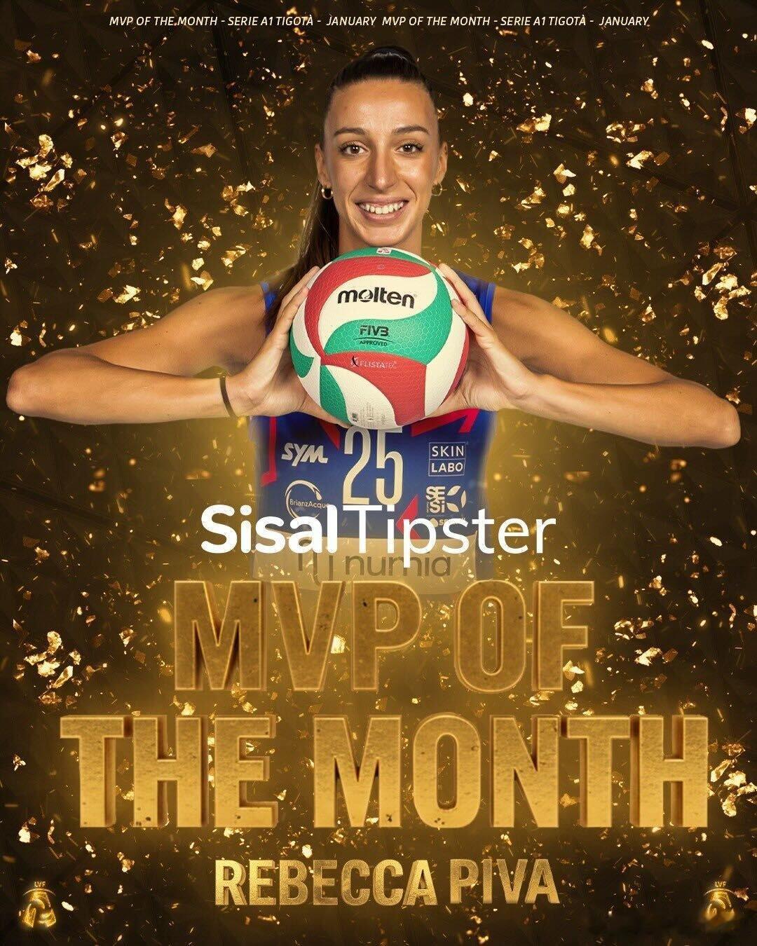 👑 意大利A1联赛 x 一月 MVP🇮🇹 瑞贝卡.皮瓦（米兰） 