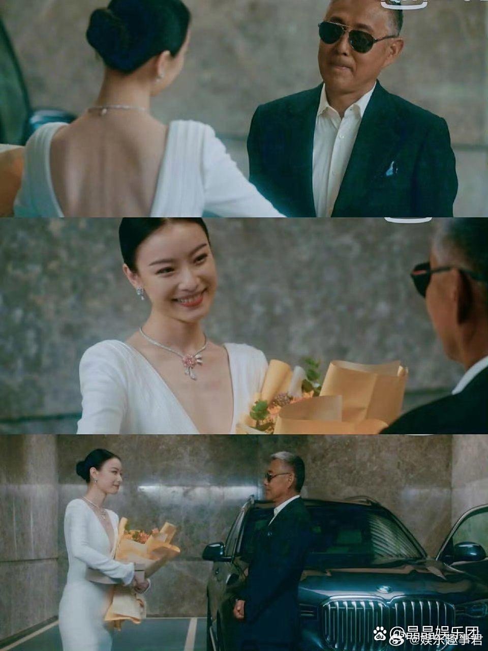 陈道明头发全白了陈道明年轻的时候看的八贤王出场惊艳了我好久，中年也是很有品位的男
