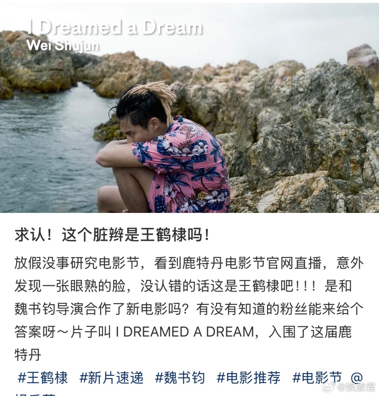 魏书钧王鹤棣新片海报  亲爱的朋友们，快来一同领略魏书钧导演与王鹤棣强强联合打造