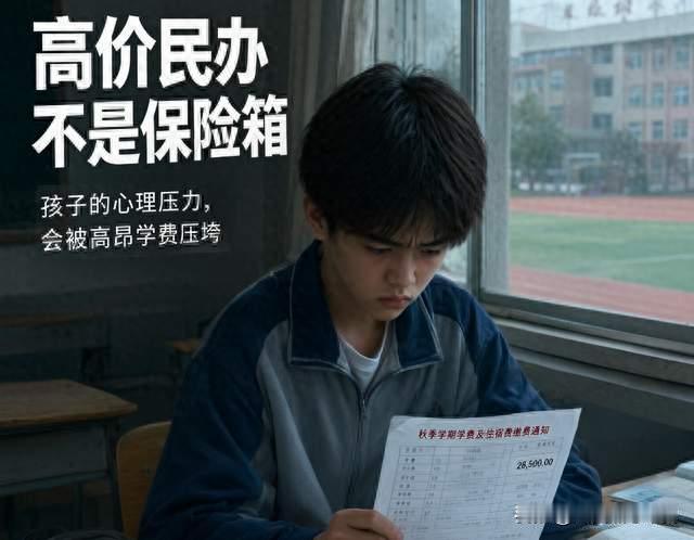 高价民办不是保险箱！很多家长忽略孩子心理压力会被高昂学费压垮