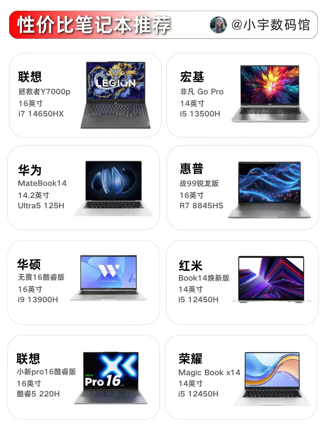 选笔记本别纠结了！性价比笔记本清单来啦