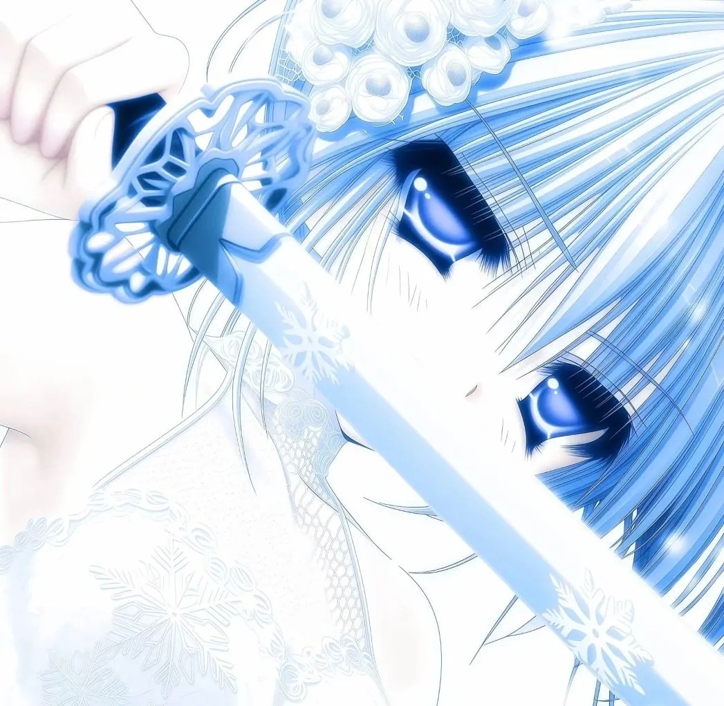 WeChat动漫女头‖女生头像‖头像搭配 氛围感头像｜漫头｜蓝色系头像｜无水印｜