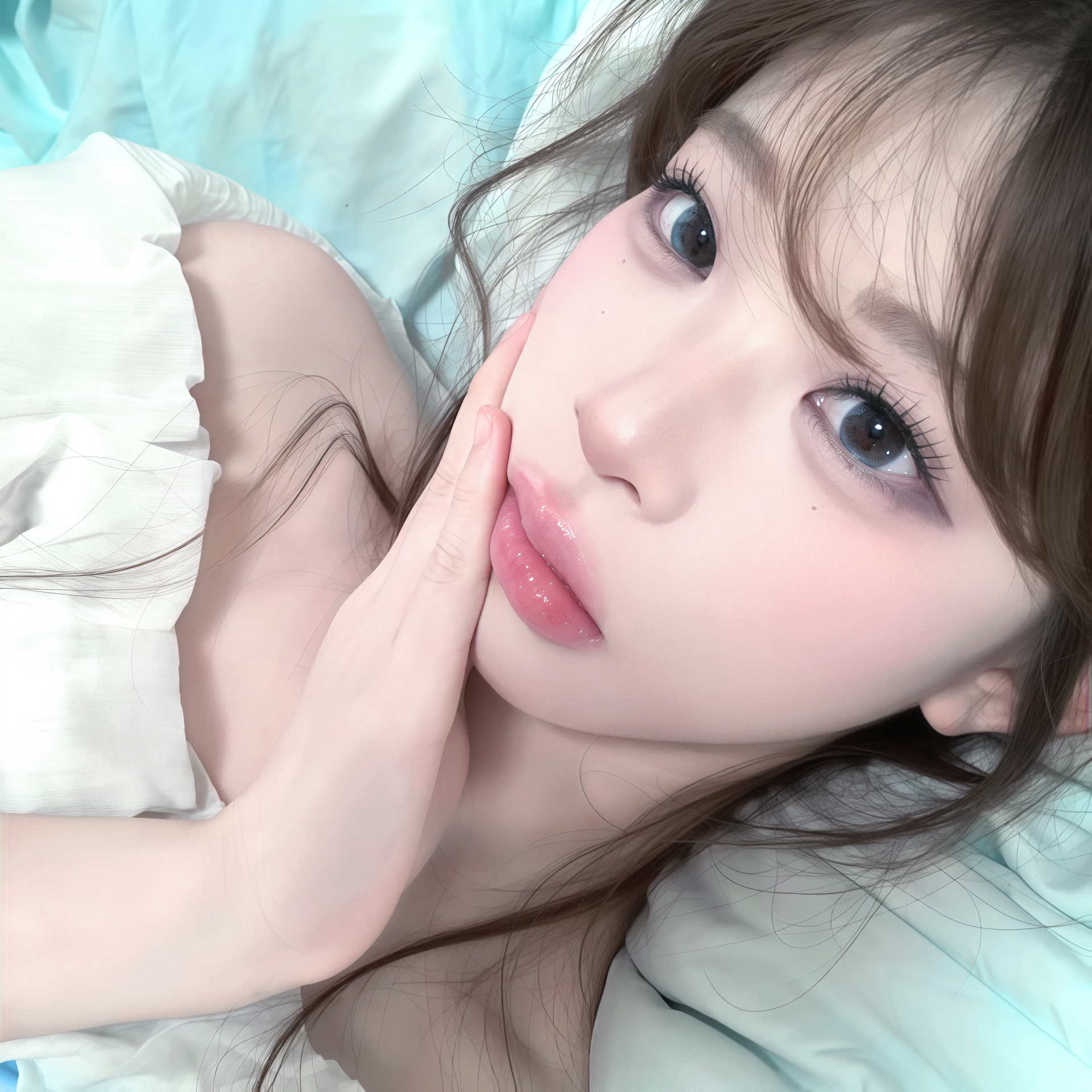 ｜𝙒𝙚𝘾𝙝𝙖𝙩头像背景图搭配｜韩系女头｜自修｜双子星｜薄巧色｜ 