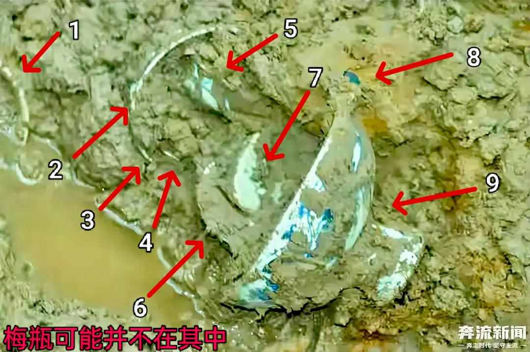 菏泽古沉船考古就丢失一件元青花？央视当年的纪录片的一个画面中其实就最多可能有9件