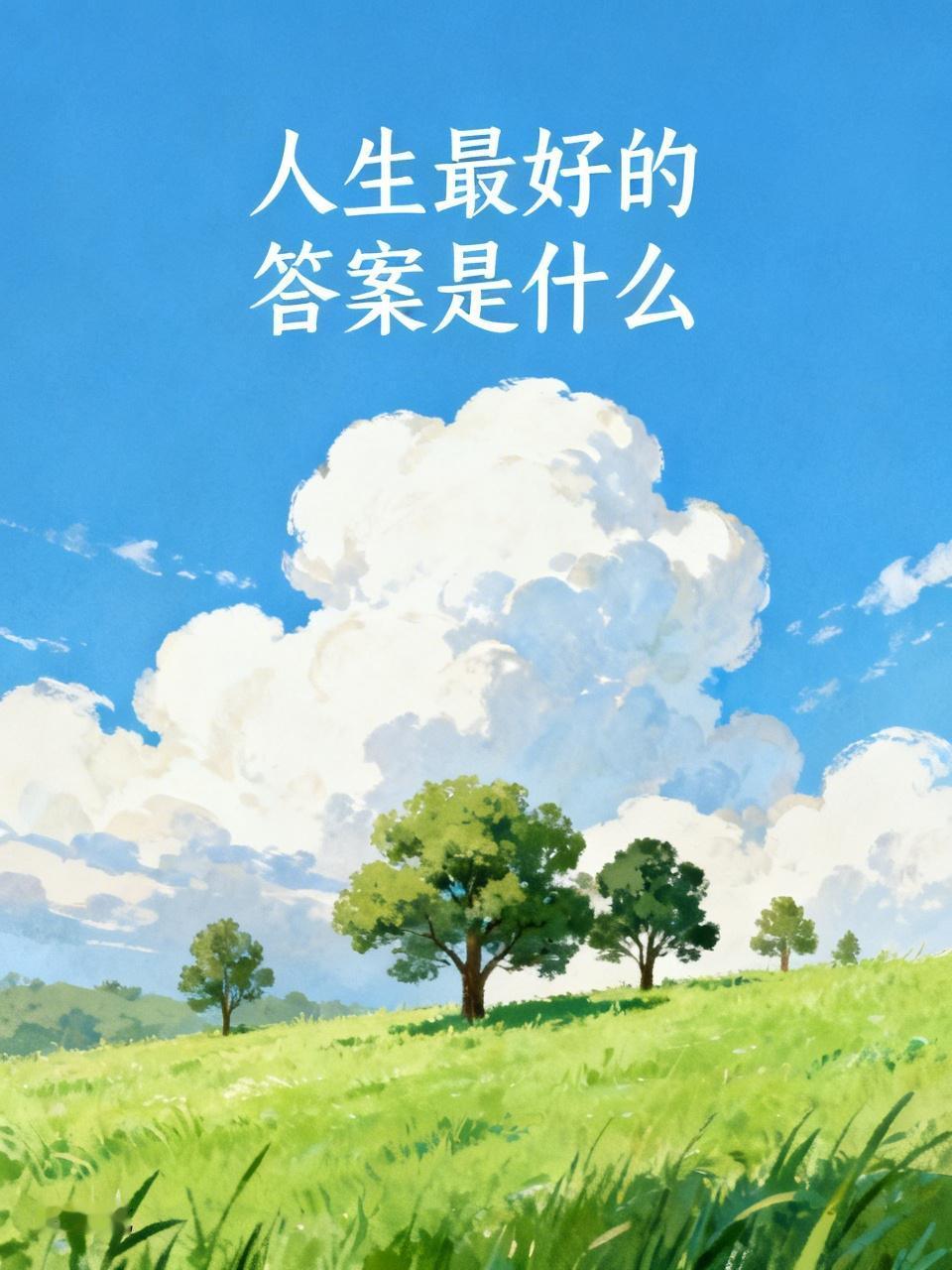 人生最好的答案是什么？有人觉得是好好爱自己。生活平淡琐碎，累了就休息，难过就自我