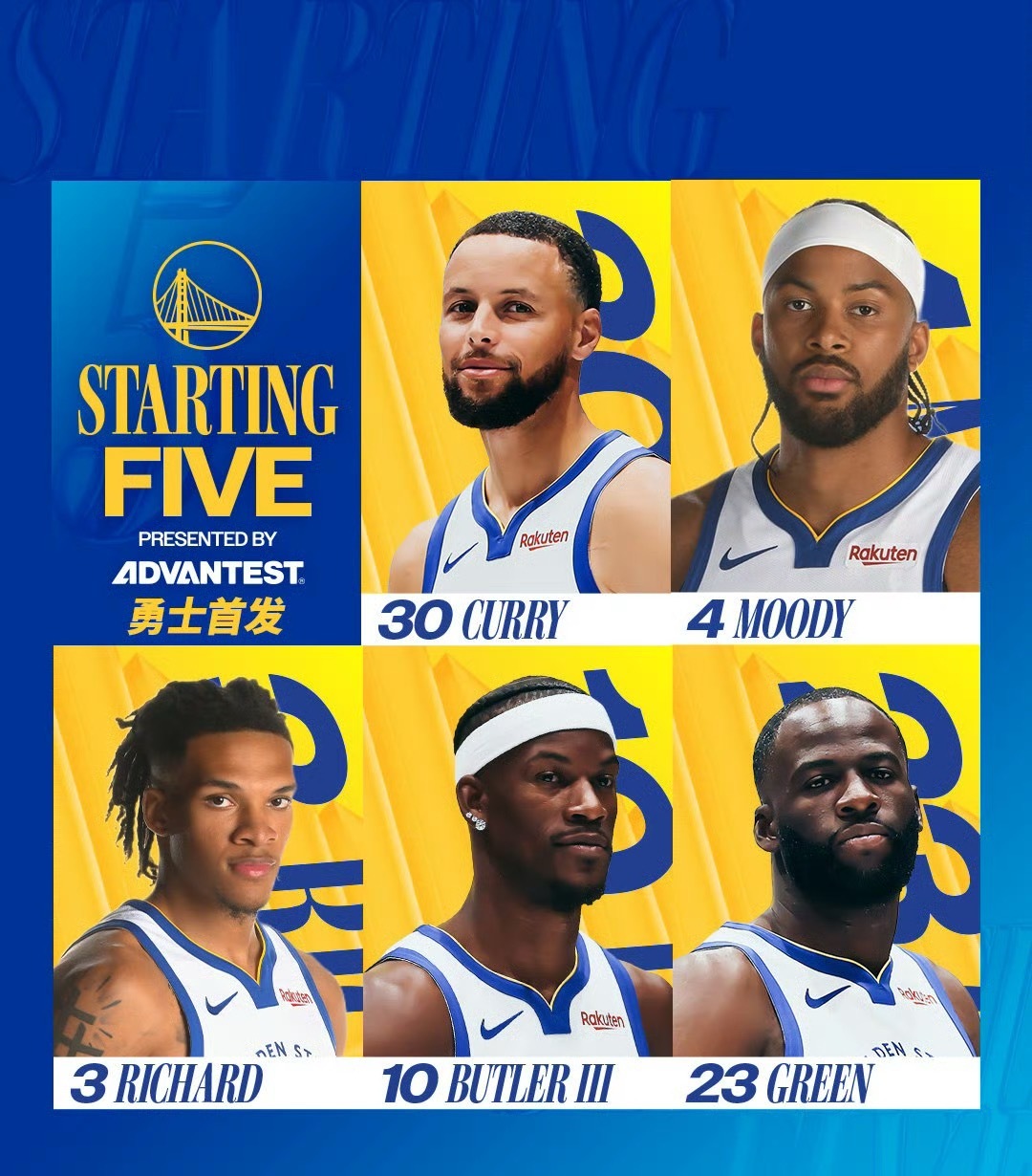 理查德重新回到首发勇士vs火箭