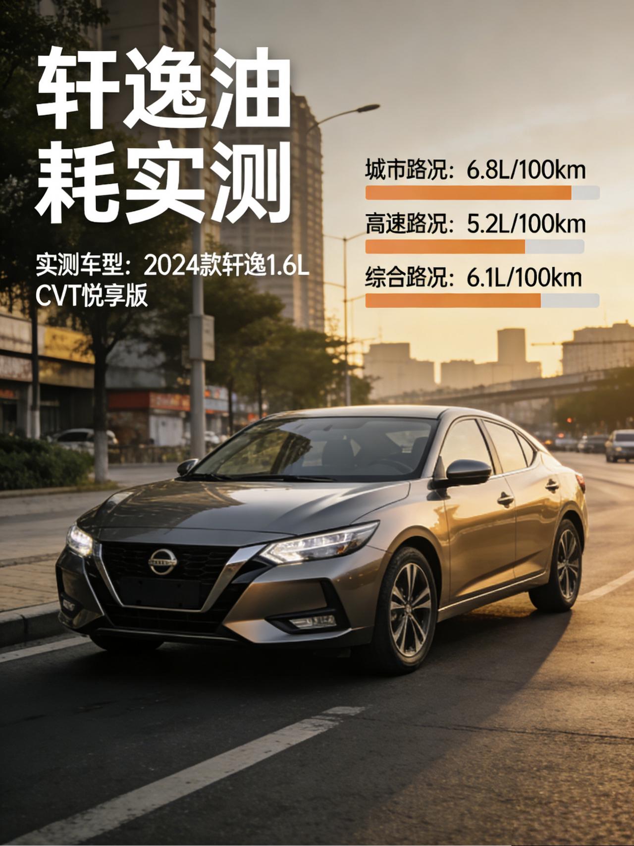 轩逸油耗实测：一公里四毛六，算完我沉默了
直接说正事。
轩逸，1.6L排量，CV