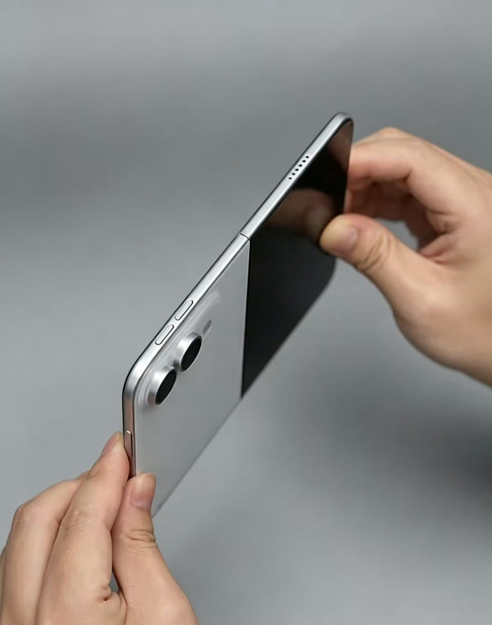 iPhoneUltra渲染图曝光iPhone Ultra折叠屏手机基本长这样了，