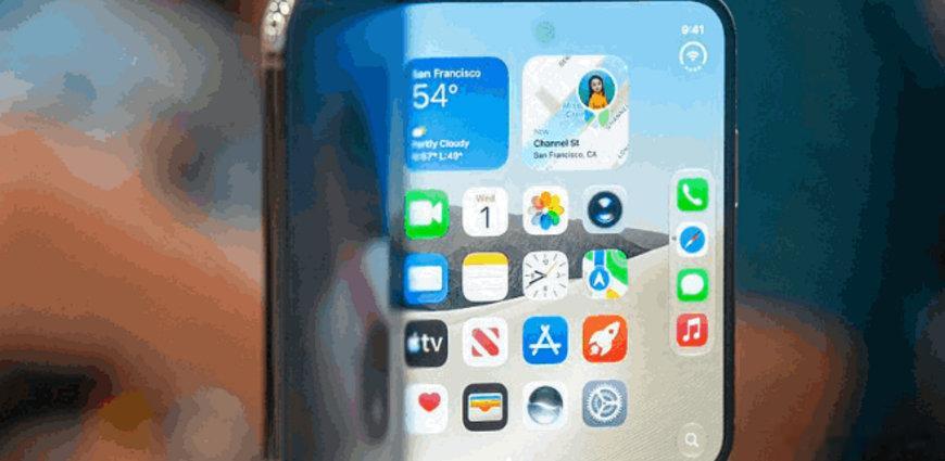 【iPhoneDuo用哑光磨砂膜掩盖折痕】眼下距离苹果首款折叠屏iPhone D
