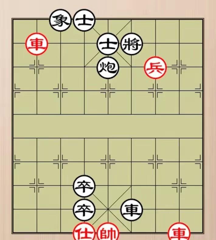 黑棋已经赢了。
双车卡肋，空心炮镇中，下一步就是绝杀。
但红棋动了。
不是逃，是