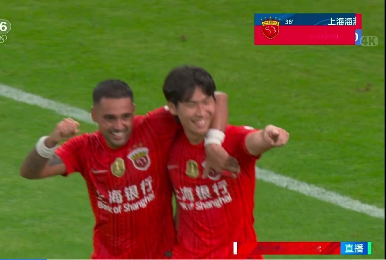 中超，上海滩老大之争，莱昂纳多李新翔建功，上海海港2：0再压上海申花一头。
20