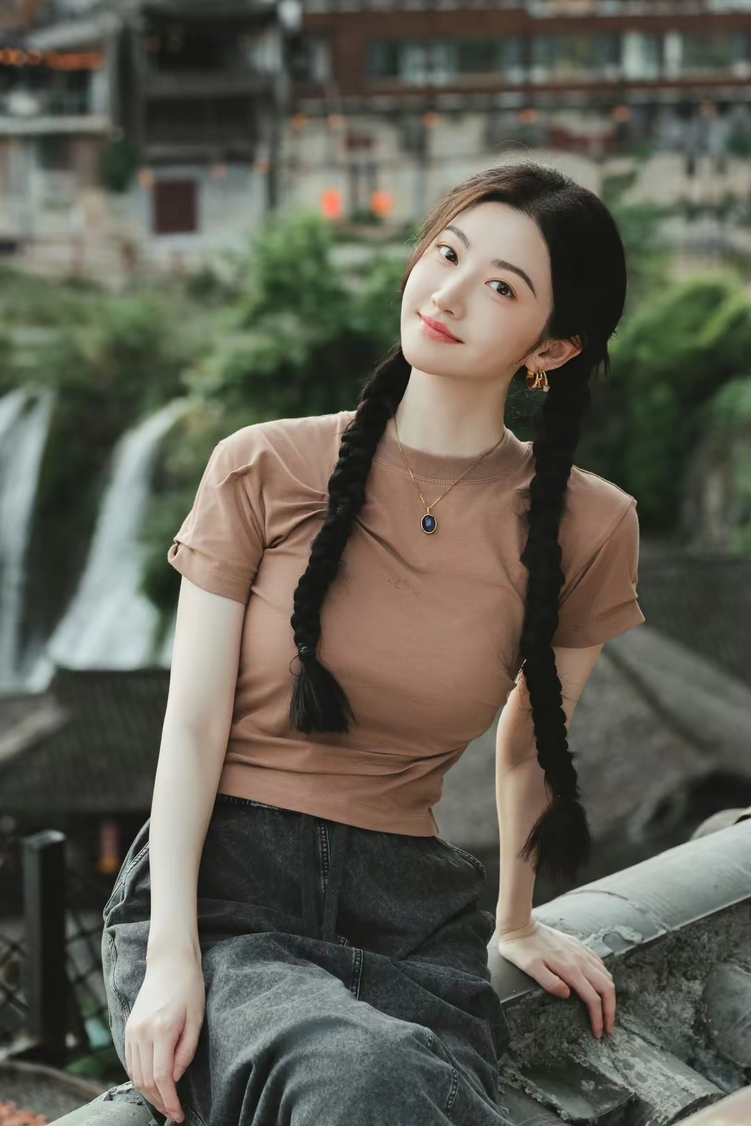 景甜 胶原蛋白满满，少女感十足。 ​​​
