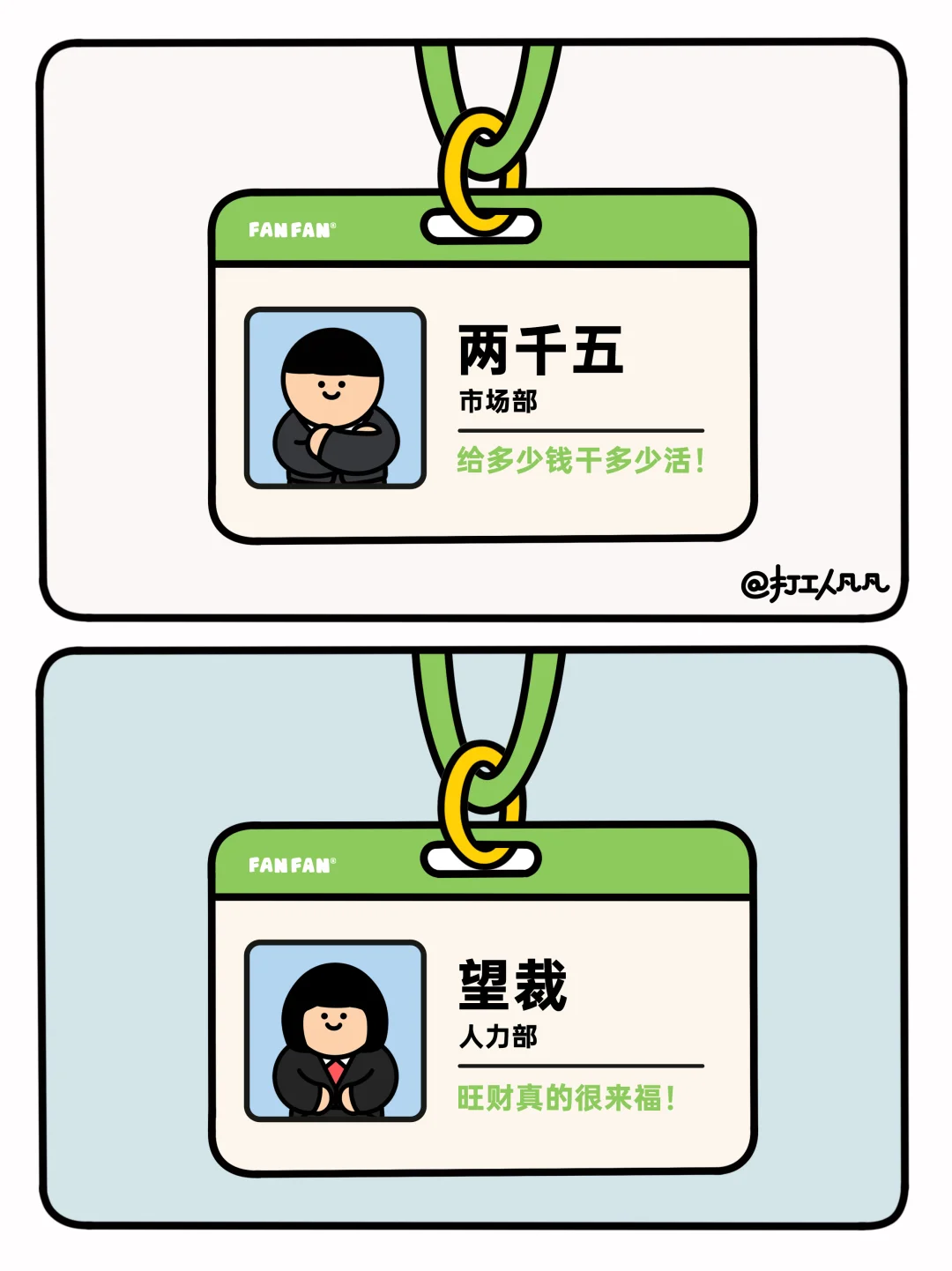 打工人工牌花名🪪你在公司叫啥呢？