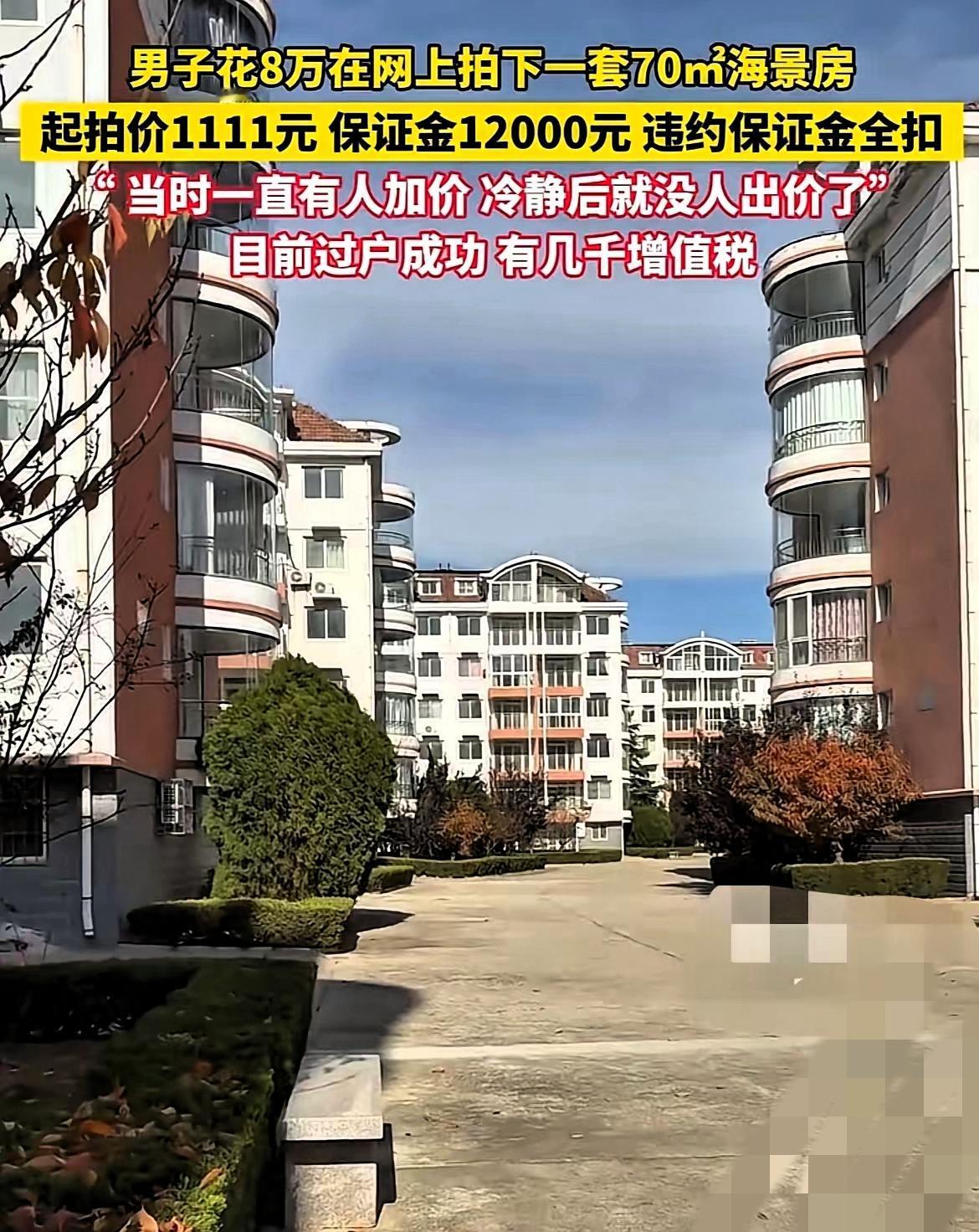 8万网购900公里外海景房！是捡漏还是踩坑？
 
河南大哥胆是真肥！花8万多从网