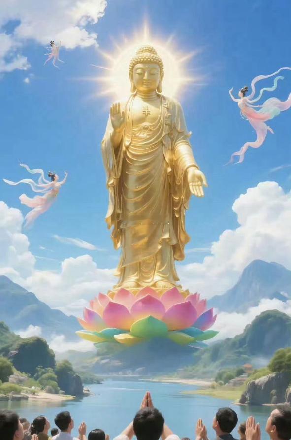 见到如来佛祖，真的得赶紧虔诚地拜一拜！🙏 
