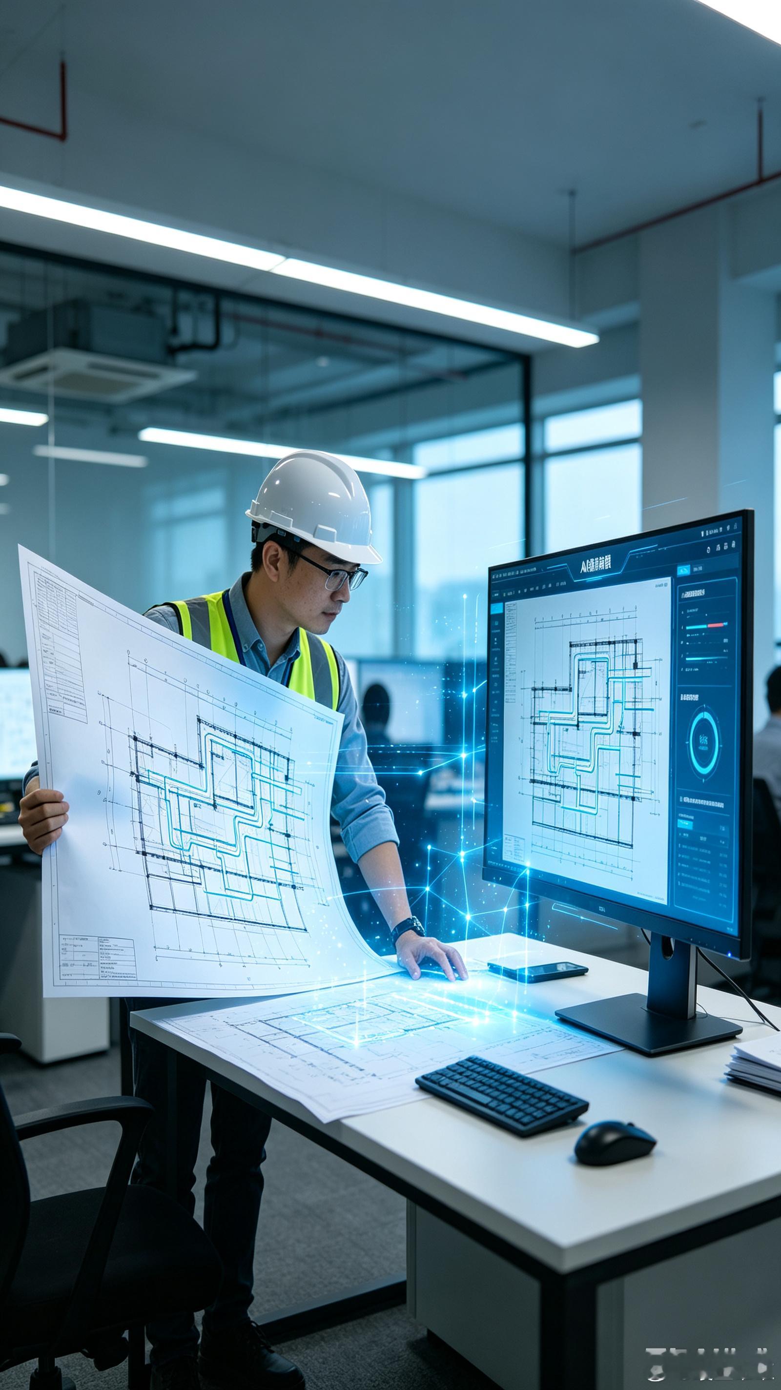 不少地方设计院已经陆续试用全新的AI建筑图纸审读工具，给图纸审核的工作模式带来不