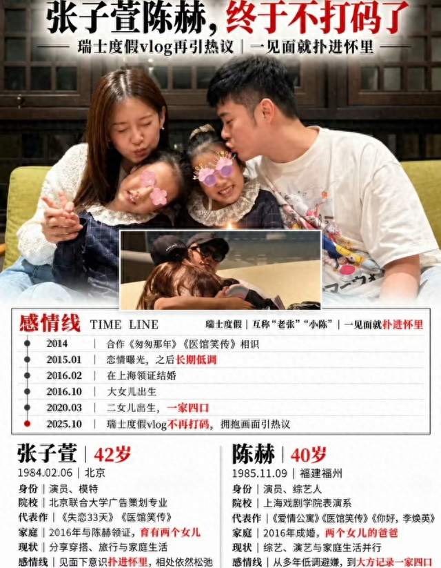 张子萱陈赫感情线复盘！当年掀起全网风暴，十年风雨走到如今